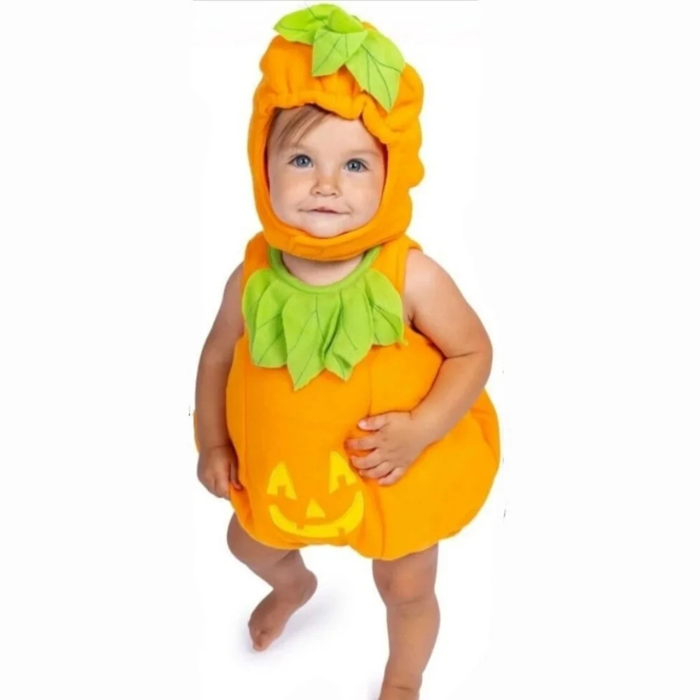 Dress Up America Pumpkin Suit Halloween Costume Size 0-6 Months
